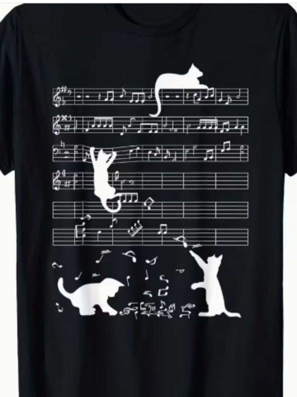 Cat Music T Shirt